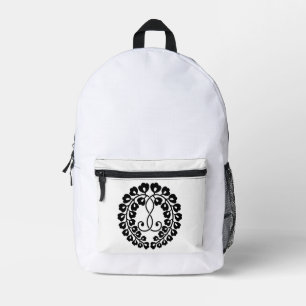 Kujo Glyzinie Bedruckter Rucksack