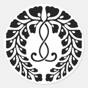 Kujo Glyzinie Runder Aufkleber