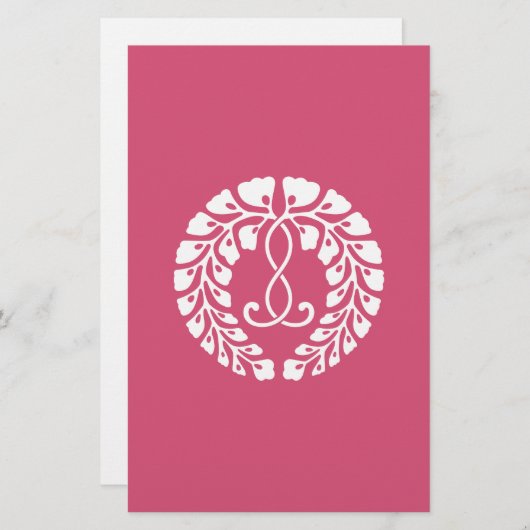 Kujo Glyzinien Briefpapier (Vorne/Hinten)