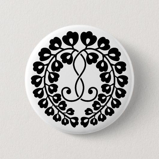 Kujo wisteria button (Vorderseite)