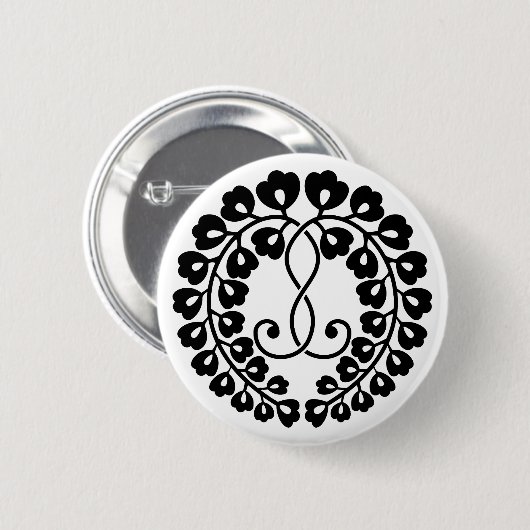 Kujo wisteria button (Vorne & Hinten)