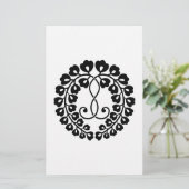 Kujo wisteria H Briefpapier (Stehend Vorderseite)