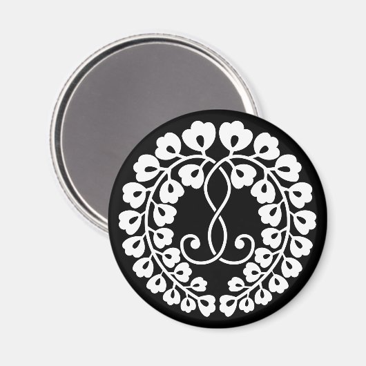 Kujo wisteria magnet (Vorderseite/Rückseite)