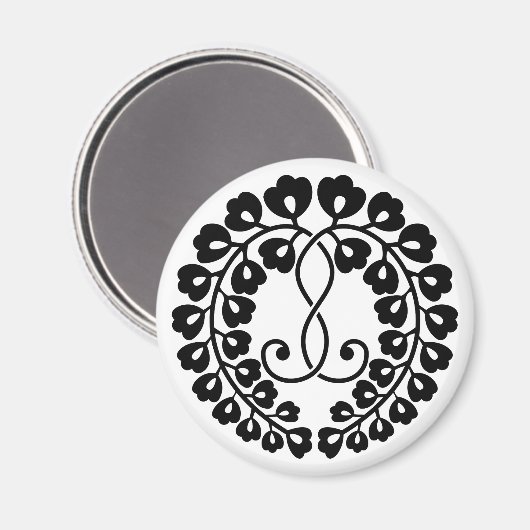 Kujo wisteria magnet (Vorderseite/Rückseite)