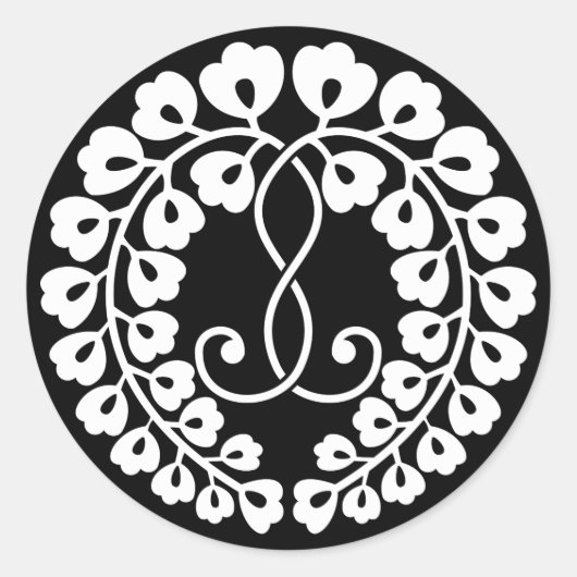 Kujo wisteria runder aufkleber (Vorderseite)