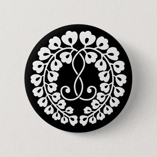 Kujo Wisterie Button (Vorderseite)