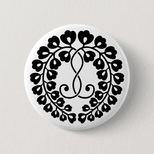 Kujo Wisterie Button (Vorderseite)