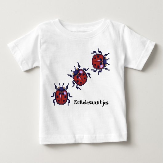 Kukelesaantjes pixelart shirt (Vorderseite)