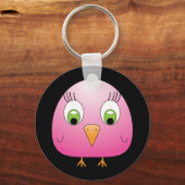 Küken B Pink Schlüsselanhänger (Vorderseite)