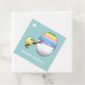 Küken bemalt das Osterei Geschenkanhänger (Beispiel)