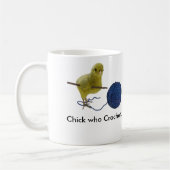 Küken, das Kaffee-Tasse häkelt Kaffeetasse (Links)