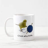 Küken die Strick Kaffee-Tasse Kaffeetasse (Links)