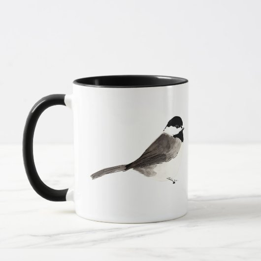 Küken-ein-Deecaf (schwarzer Griff) Tasse (Links)