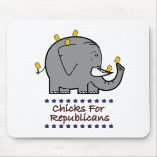 Küken für Republikaner-Mousepad Mousepad