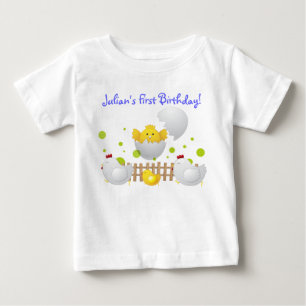 Küken-Geburtstags-Baby-T-Shirts Baby T-shirt