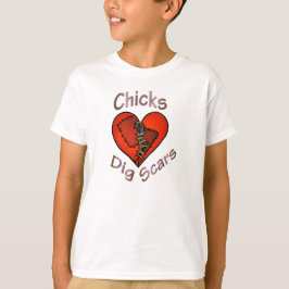 Küken-Grabung schrammt T - Shirt