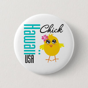 Küken Hawaiis USA Button