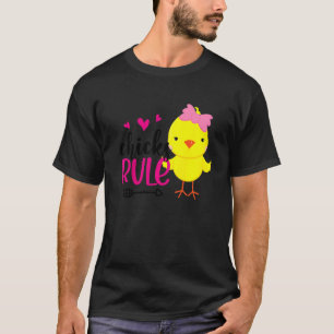 Küken Hühner Regel Süße Hühner Baby Huhn Glücklich T-Shirt
