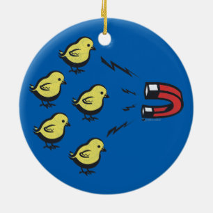 KÜKEN-MAGNET-LUSTIGE WEIHNACHTSverzierung Keramikornament