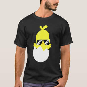 Küken mit Sonnenbrille Farm Tier Hähnchen Cool Hen T-Shirt