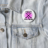 Küken mit Stöcken - Feld-Hockey Button (Beispiel)