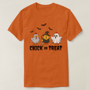 Küken oder Leckerei Funny Chicken Halloween T - Sh T-Shirt