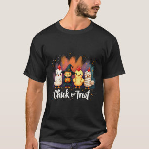 Küken oder Leckerei Witziges Halloween Niedliches T-Shirt