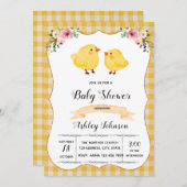 Küken-Party Einladung (Vorne/Hinten)