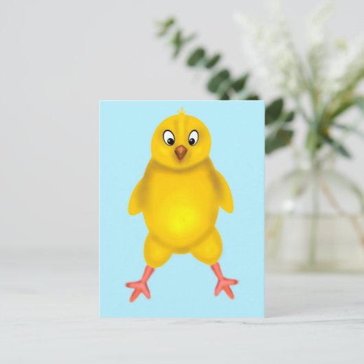 Küken Postkarte (Stehend Vorderseite)