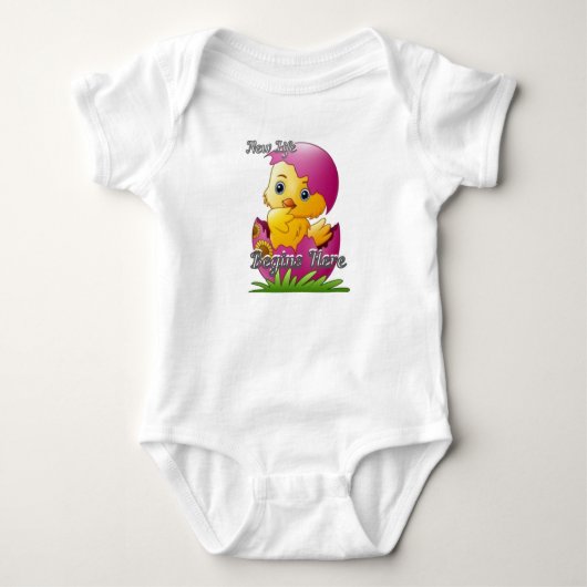 Küken schlüpft Baby-Body Baby Strampler (Vorderseite)