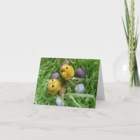 Küken und Eier Karte (Vorderseite)
