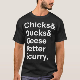 Küken und Enten und Gänse, besser Curry T-Shirt