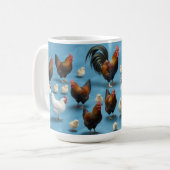 Küken- und Junghahngruppe Kaffeetasse (Vorderseite Links)
