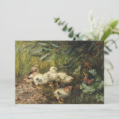 Küken und Schmetterlinge | Franz Xaver Birkinger (Stehend Vorderseite)