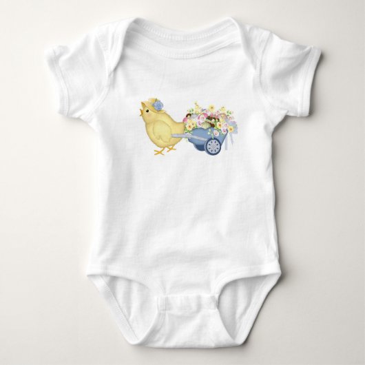 Küken und Warenkorb Baby Strampler (Vorderseite)