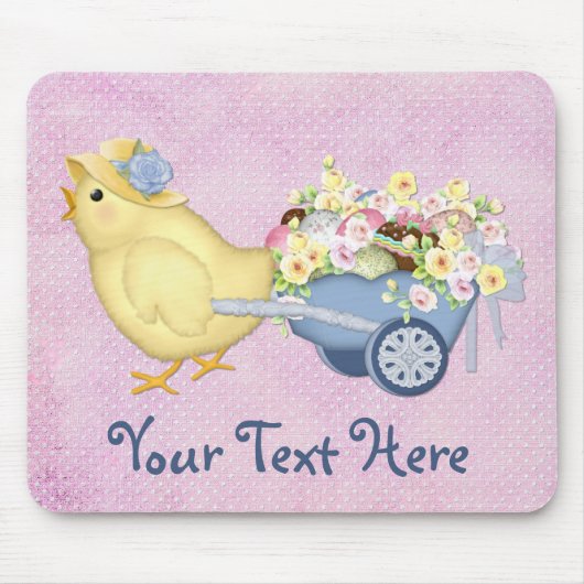 Küken und Warenkorb Mousepad (Vorne)