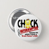 Küken unterbrach Hirntumor 2 Button (Vorne & Hinten)