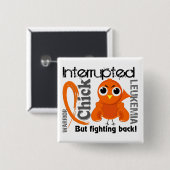 Küken unterbrach Leukämie 3 Button (Vorne & Hinten)