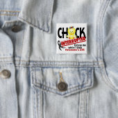 Küken unterbrach Melanomen 2 Button (Beispiel)