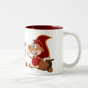 Kükenausrichten, zum meiner Nüsse zu sehen Zweifarbige Tasse