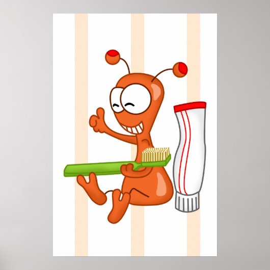 Kukie und Zahnbürste 3 Poster (Vorne)