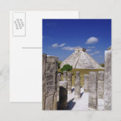 Kukulcan Pyramide aus der Gruppe der Postkarte (Vorne/Hinten)