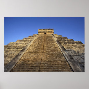 Kukulcan-Tempel oder Castillo-Burg) in 2 Poster