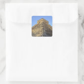 Kukulcan-Tempel oder Castillo-Burg) in Quadratischer Aufkleber (Tasche)