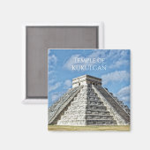 Kukulcán-Tempel, Pyramid, Chichen Itza, Mexiko Magnet (Vorderseite/Rückseite)