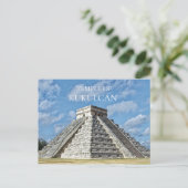 Kukulcán-Tempel, Pyramide, Chichen Itza, Mexiko Postkarte (Stehend Vorderseite)