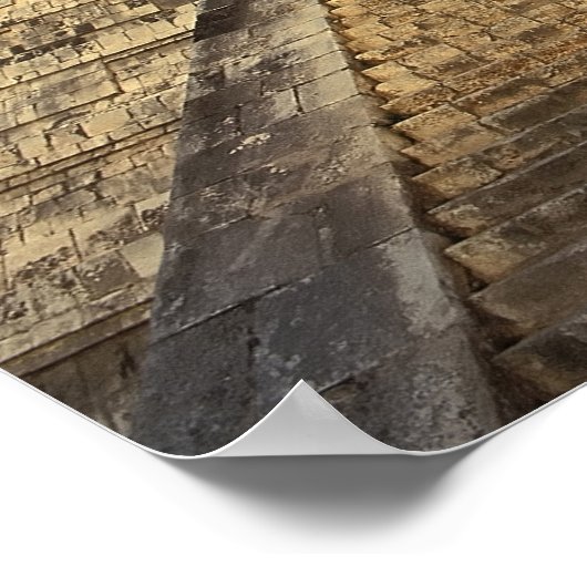 Kukulcan Temple oder Castillo Castle) in 2 Poster (Ecke)