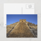 Kukulcan Temple oder Castillo Castle) in 2 Postkarte (Vorne/Hinten)