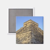 Kukulcan Temple oder Castillo Castle) in Magnet (Vorderseite/Rückseite)