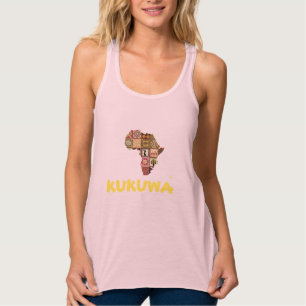 Kukuwa® dünnes Sitz Racerback Trägershirt Tank Top